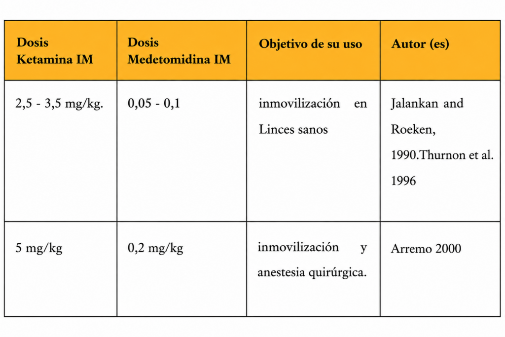 Teleanestesia en linces